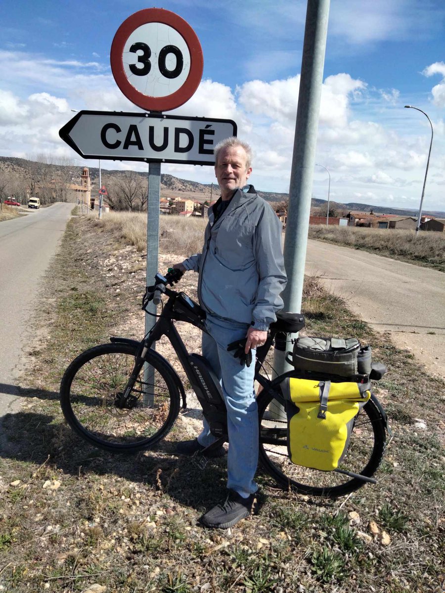 Charity member Jon achieving amazing things on his #Ebike in Spain 49 days post op. He sent us this photo of a sign he passed along the way #amazing #holidayspostop #rehab #positivevibes