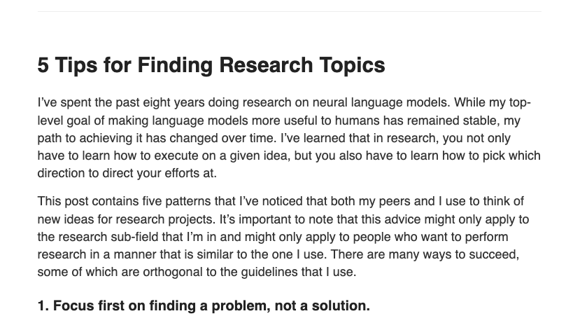 Figuring out which topic to work on is probably the most challenging task for deep learning researchers these days. 

I wrote a blog post to give you some ideas. 

Read it here: ofir.io/Tips-for-Findi…