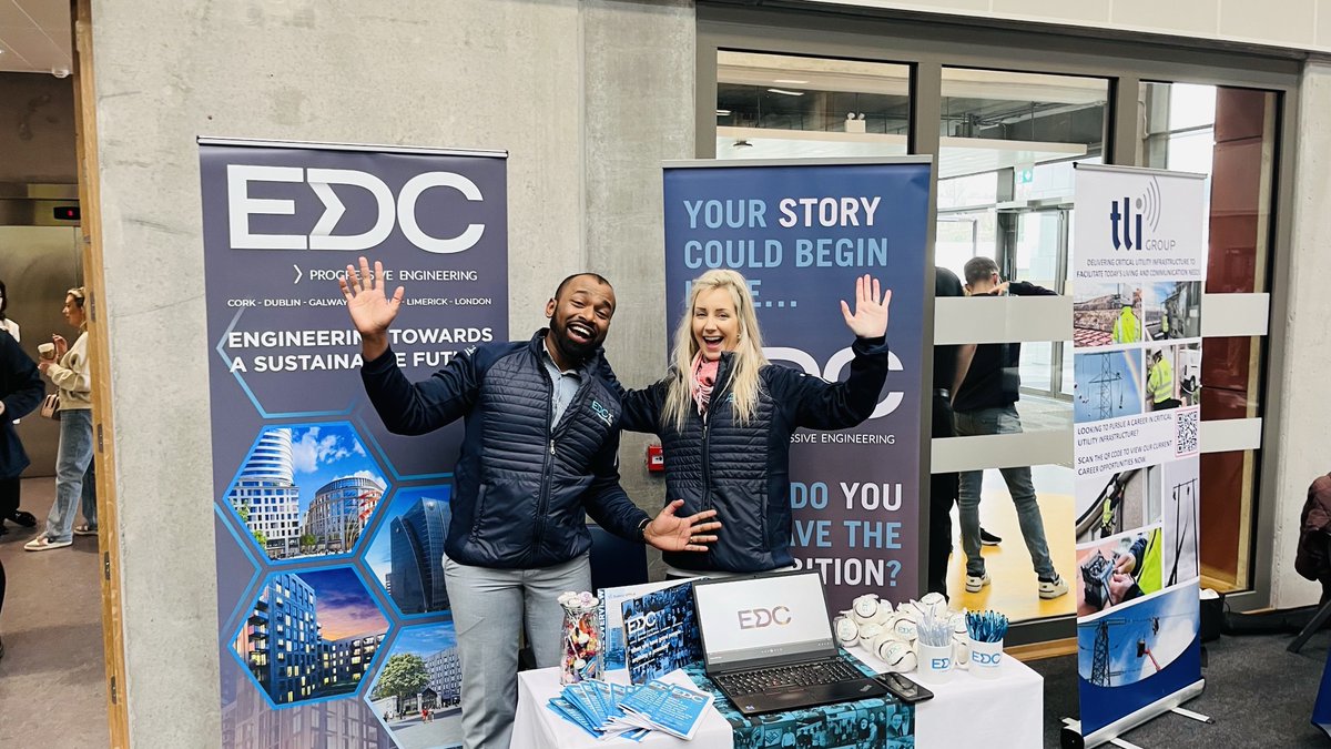 At EDC, we're all about nurturing talent and supporting the next generation of leaders. Meeting so many bright individuals at the Technological University Dublin Spring Careers Fair in Tallaght was fantastic.  #careerfair #jobfair #mepengineering #EDCEngineers #tudublin