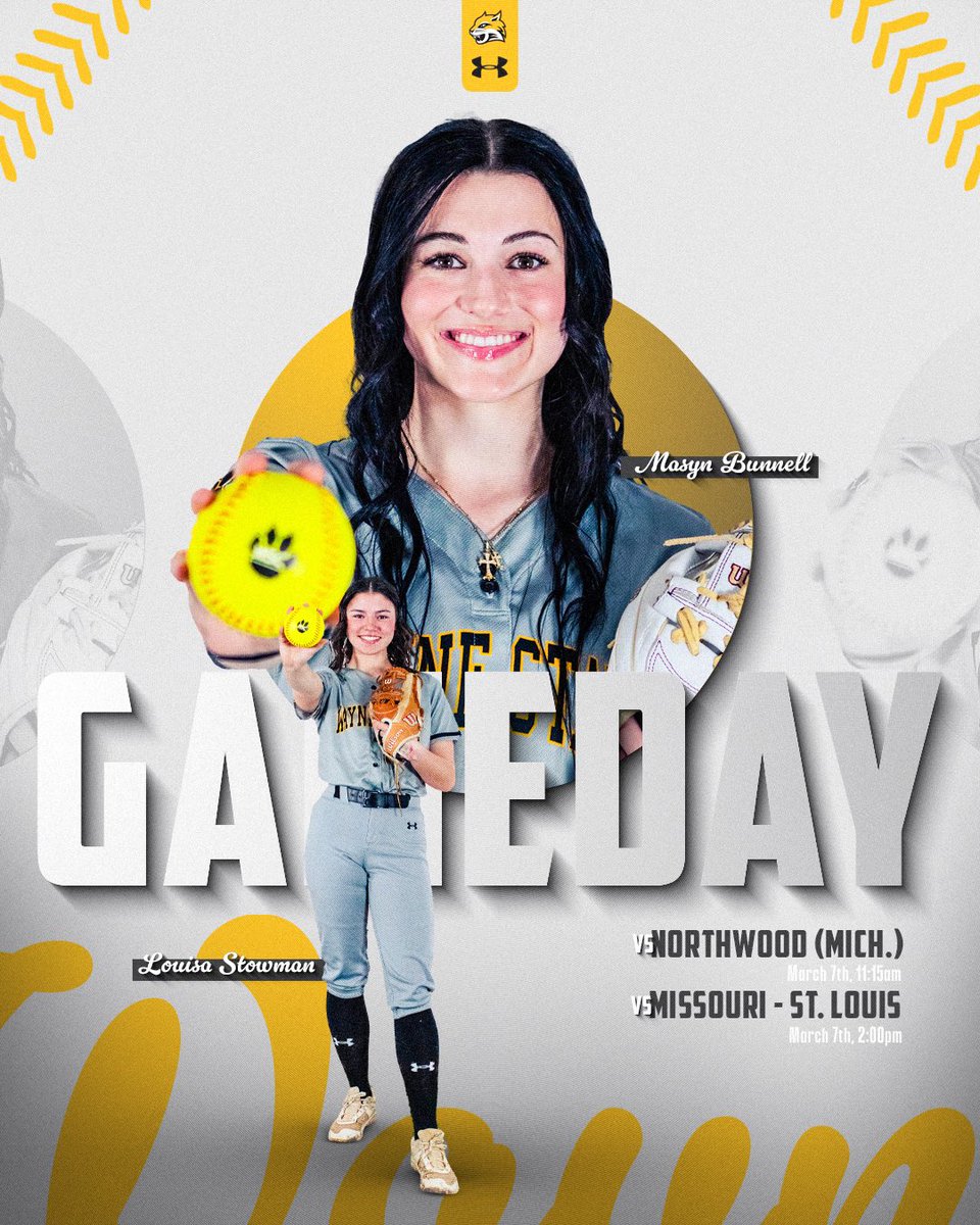 WSC Softball (@wscwildcatsb) on Twitter photo πππ¦ππππ².
π Northwood & UMSL
β° 11:15am & 2:00pm (CT)
πΊ bit.ly/3T2Y1eM
<a href="/masyn_bunnell/">masyn bunnell</a> | <a href="/StowmanLouisa/">Louisa Stowman</a> | #GoCats πππ¦ππππ².
π Northwood & UMSL
β° 11:15am & 2:00pm (CT)
πΊ bit.ly/3T2Y1eM
<a href="/masyn_bunnell/">masyn bunnell</a> | <a href="/StowmanLouisa/">Louisa Stowman</a> | #GoCats