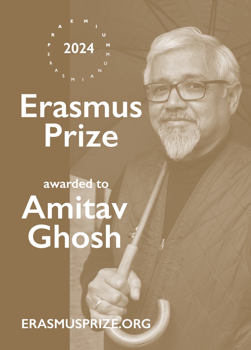 So this just happened... needless to say, I am delighted and hugely honored! It's an incredible privilege to follow in the footsteps of legends like @Trevornoah, A.S. Byatt and Barbara Ehrenreich. More here: erasmusprijs.org/en/laureates/a…