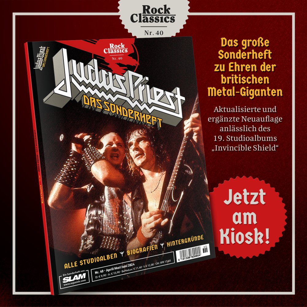 JUDAS PRIEST - Das Sonderheft! Ab Freitag im Handel und ab SOFORT auf mjusick.com (und Amazon) ! BREAKING THE LAW!!!! #JUDASPRIEST #InvincibleShield #DefendersOfTheFaith #BreakingTheLaw #Painkiller #SpecialIssue #Ultimate #RobHalford #MetalGods #BritishSteel