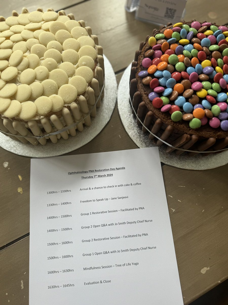 A great way to start our #PNA restoration session this afternoon with delicious cakes! Looking forward to a fantastic afternoon supporting our staff through these sessions 🤗❤️