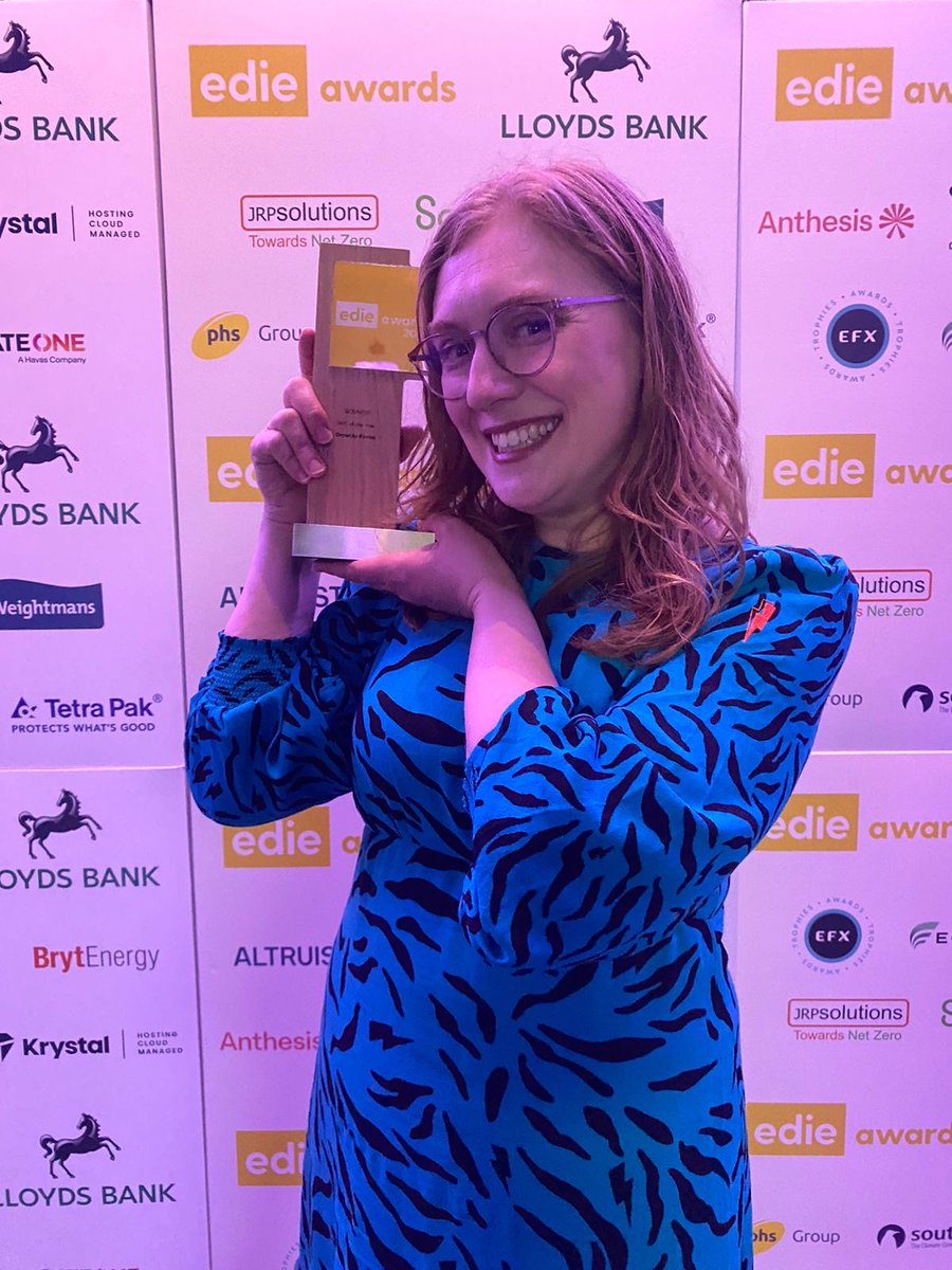 We’re thrilled to announce that we’ve won SME of the Year at the Edie Awards! 🎉 We’re over the moon about winning this award! It shows our commitment to making a positive environmental and social impact, 🌱 #Edie #EdieAwards #Sustainability #Impact