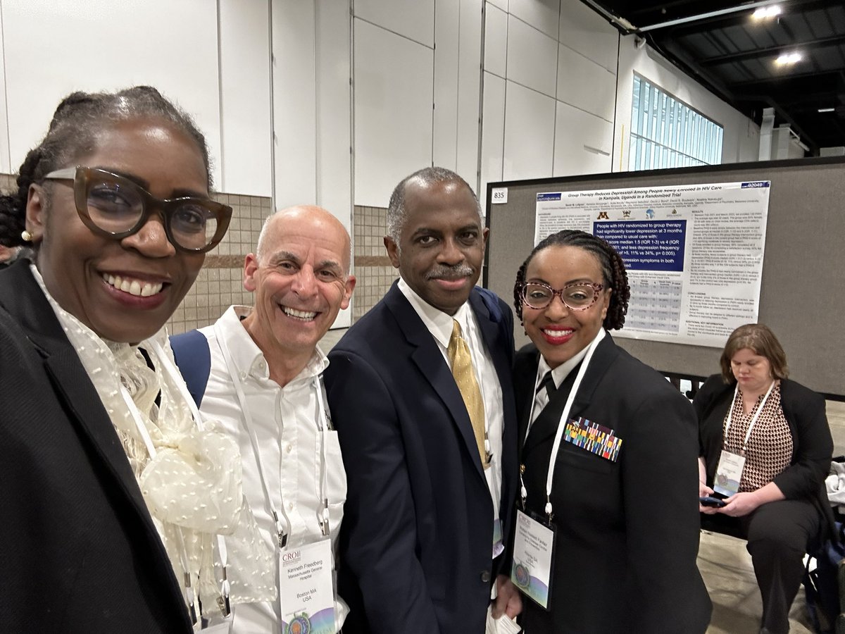 Invigorated after #CROI2024 by mentors, friends, & mentees advancing science to end #HIV and tackle inequities globally & locally. @HarvardCFAR @tncfar @HopkinsCFAR @mgh_id @MGHMedicine