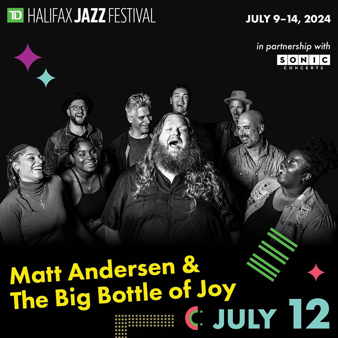 We're bringing the joy home for @HFXJazzFest to share the night with the fabulous The @warandtreaty. This will be a knockout! Get there. Take your friends. If you don't have friends, get there and make some. 🎟 ON SALE FRIDAY, MARCH 8 AT 10am: mattandersen.ca/tour #HJF2024