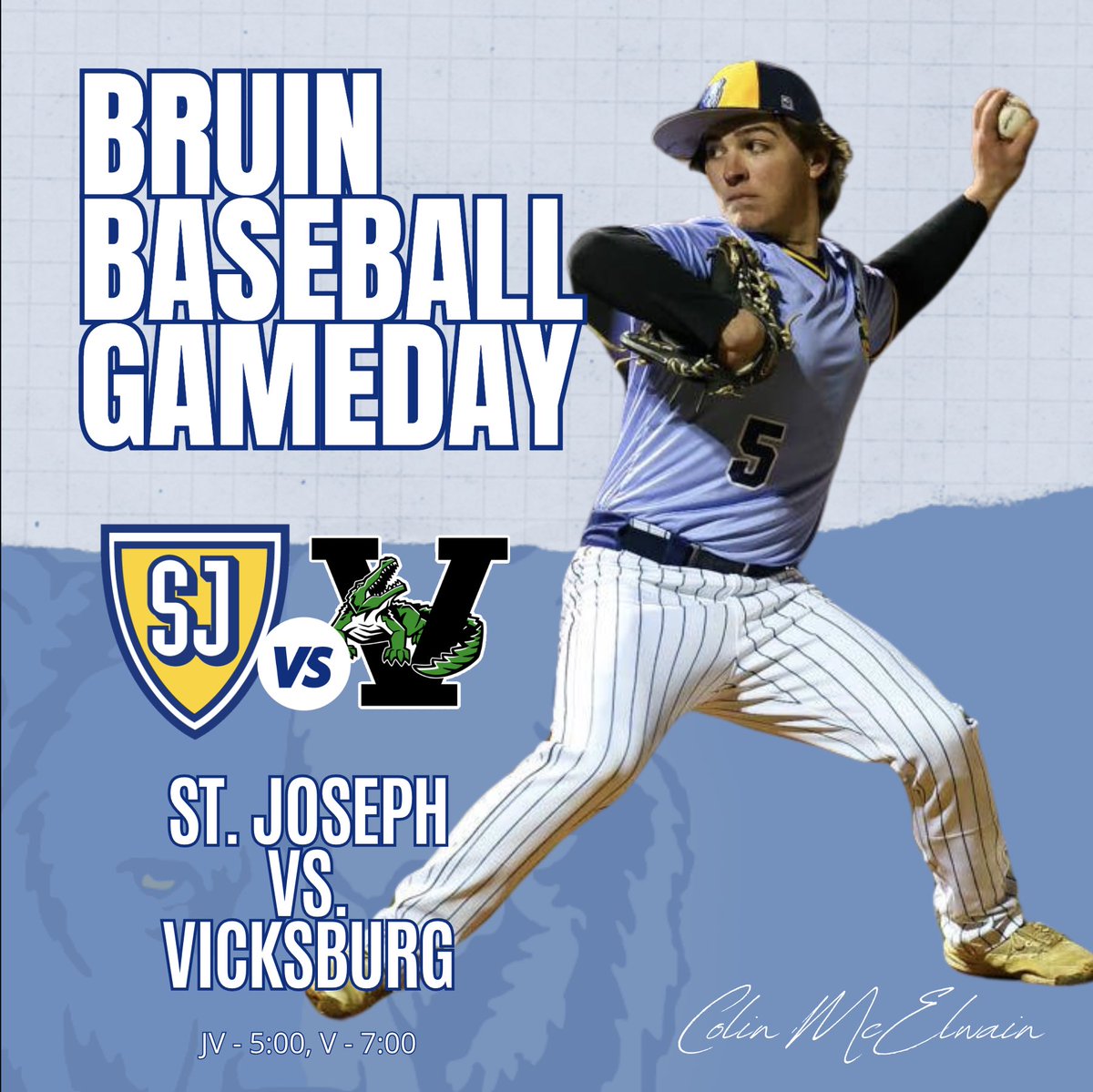 St. Joe Baseball (@stjoebaseball1) on Twitter photo Great win on Wednesday!! Bruins win vs Vicksburg 17-1. Next up is Hancock at the Battle of the Beach on Monday, JV 5pm, Varsity 7pm. <a href="/STJOEBRUINS/">St. Joe Athletics</a> <a href="/StJoeMadison/">St. Joseph Madison</a> Great win on Wednesday!! Bruins win vs Vicksburg 17-1. Next up is Hancock at the Battle of the Beach on Monday, JV 5pm, Varsity 7pm. <a href="/STJOEBRUINS/">St. Joe Athletics</a> <a href="/StJoeMadison/">St. Joseph Madison</a>