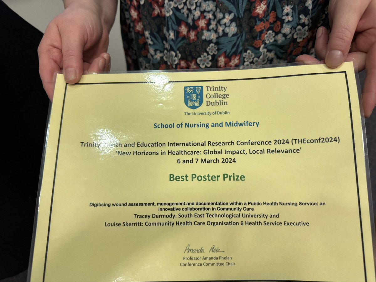 School of Nursing & Midwifery, TCD (@tcd_snm) on Twitter photo <a href="/UL/">University Of Limerick</a> Congratulations to Tracey Dermody and Louise Skerritt who received the best poster prize. <a href="/UL/">University Of Limerick</a> Congratulations to Tracey Dermody and Louise Skerritt who received the best poster prize.