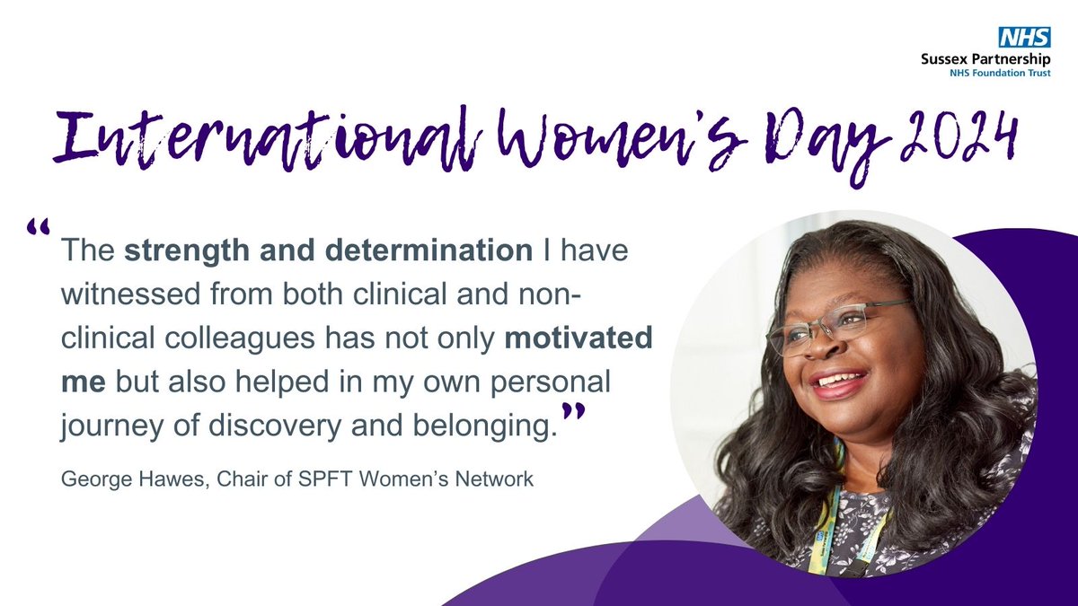 George Hawes has been Chair of the SPFT Women's Network since July 2022, and is proud to have seen the network grow by 110%. #IWD2024