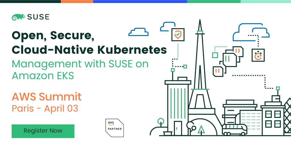 📣 Nous serons présents à l'AWS Summit de Paris ! Retrouvez-nous sur le 𝘀𝘁𝗮𝗻𝗱 𝗕𝟭𝟲 pour parler gestion et sécurité des conteneurs et découvrir nos solutions en démo live.

Tous les détails : okt.to/8tsA5k

#AWSSummitParis #Kubernetes #SécuritéDesConteneurs