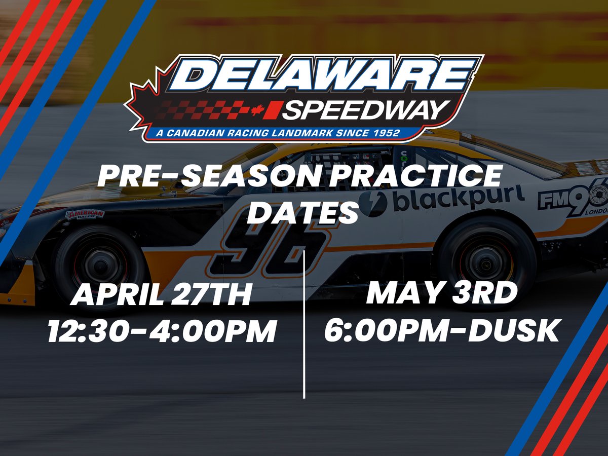 Come out to the track April 27th from 12:30pm-4:30pm, and May 3rd 6:00pm to dusk for our pre-season practices!

See you there! 🏁🏁🏁