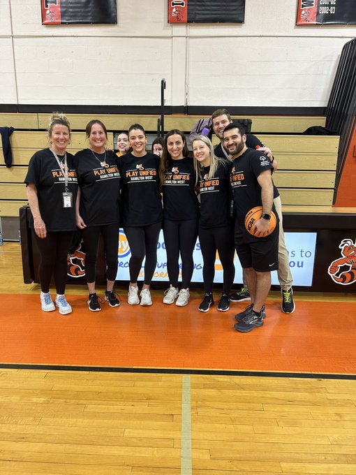 WeAreHTSD's tweet photo. 📣 This Week in Hamilton!

@HTSD_West hosted the Unified 🏀 Basketball Tournament 

Great night for our Hornet Community! 🐝

#HTSD #HTSDpride
@ScottRRocco @HTSDSecondary @WestVP_Flanagan @AmandaJWegman @LauraGeltch @HHW_Athletics @HTSDCurriculum @HamiltonTwpNJ https://t.co/Rwuvz0CYKn