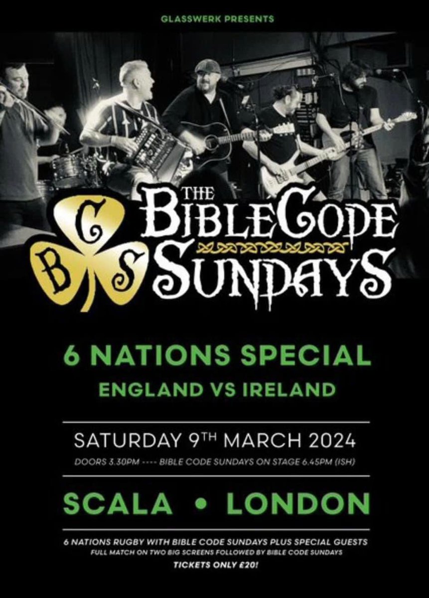 Don’t miss this afternoon Game & Gig on Saturday with great LIC supporters @biblecodesunday and @NiallMcNamee 🎵☘️ Click below to book tickets! scala.co.uk/events/bcs-eng…