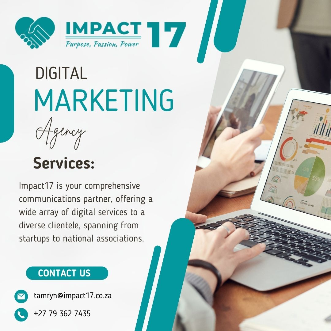For efficiency and creativity, choose Impact 17 as your communications partner! Email tamryn@impact17.co.za to get the process going. 📷