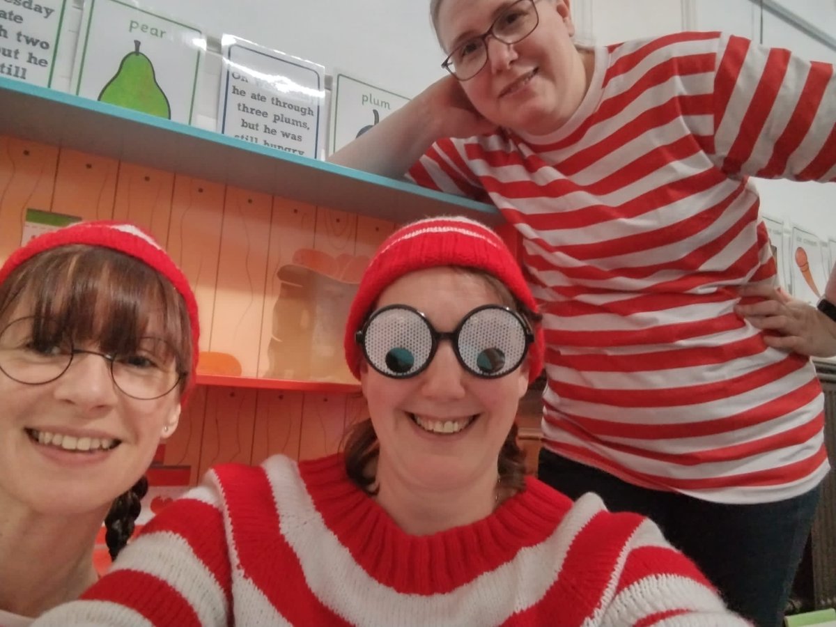 Where's Wally??? We think you may find him if you pop into Ashton library today for #whereswally #WorldBookDay fun! @WiganCouncil @DigitalWigan