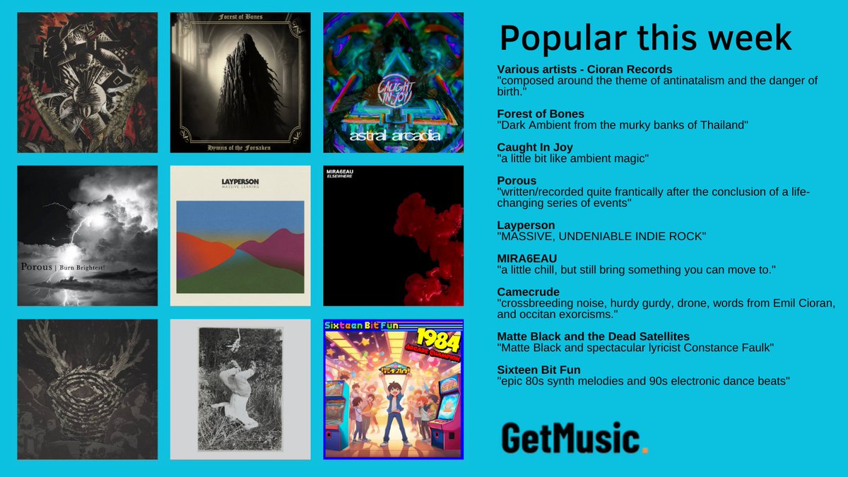 Popular this week

@cioran_rec @porous_music <a href="/LungRecords/">Lung Records</a> <a href="/MIRA6EAU/">MIRA6EAU</a> <a href="/MatteBlackBand/">Matte Black</a> @SixteenBitFun

#ritual #concrete #industrial #harshnoise #darkambient #spokenwords #deathindustrial #powerelectronics #ambientindustrial #electronica #experimental #berlinschool #metal #hardcore