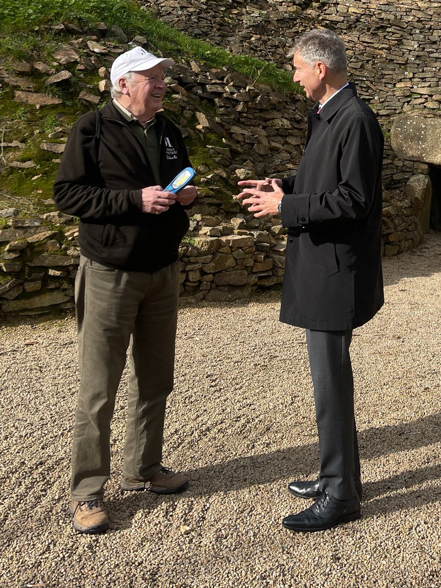 On day two of the Ambassador's @SwissAmbUK official visit to Jersey, the delegation explored one of Jersey's most ancient and historic sites, La Hougue Bie. Many thanks to @JerseyHeritage for the informative tour and presentation.
