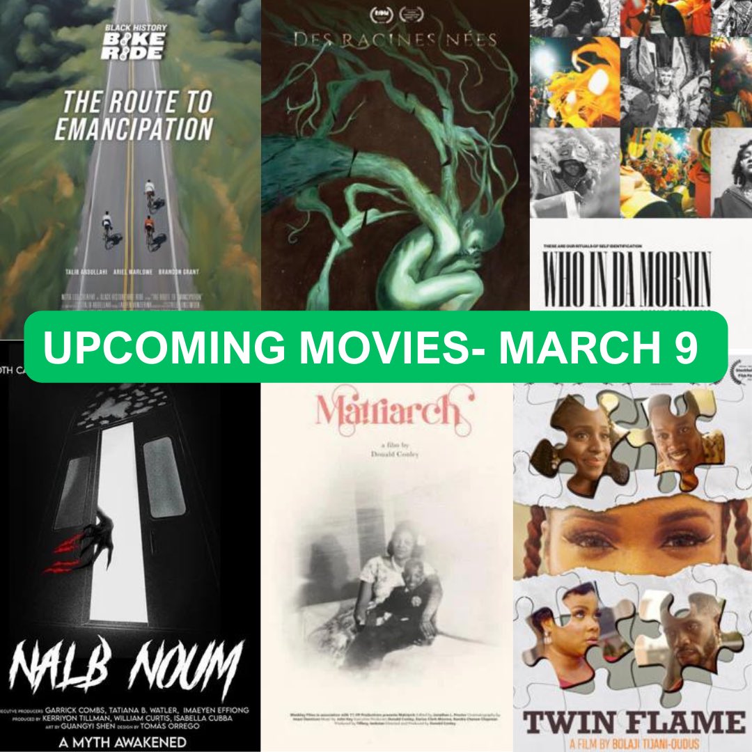 The 3 Day Hayti Heritage Film Festival begins TODAY!🎬 Here are some of the official film selections premiering on March 9. Learn more and get your tickets for Saturday here- abc11.com/hayti-heritage…