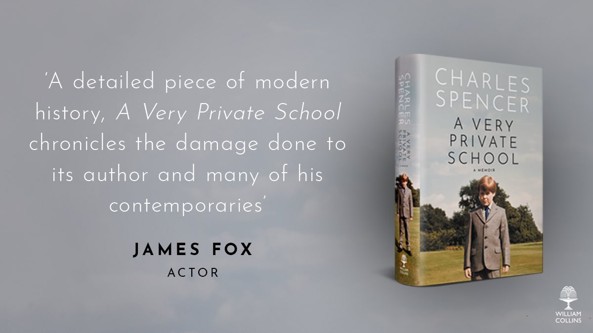 ‘I’m very grateful to actor James Fox for his perspective on my upcoming memoir, A Very Private School.’ - @cspencer1508 

#averyprivateschool #memoir #nonfiction #newbook #childhood #1970s #boardingschool