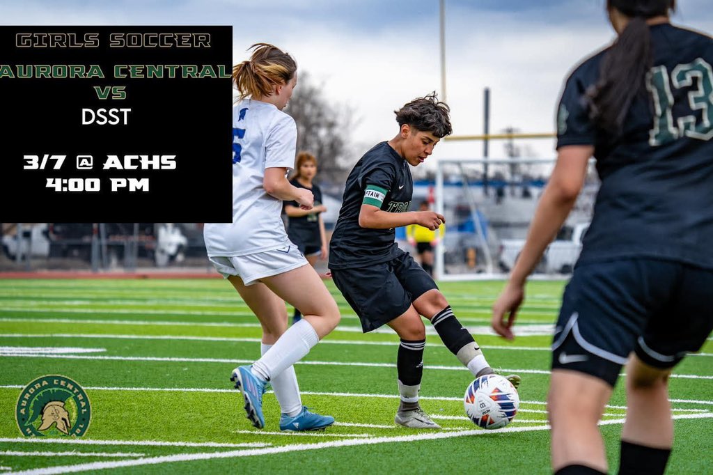 ⚽️ Futbol is life!! Put your jacket on and grab a blanket and come watch the Varsity and JV Girls Soccer teams as they face DSST Conservatory Green in the FIRST GAME OF THE SEASON!! Good luck Lady Trojans 💚 
Varsity at 4:00 pm
JV at 5:30 pm