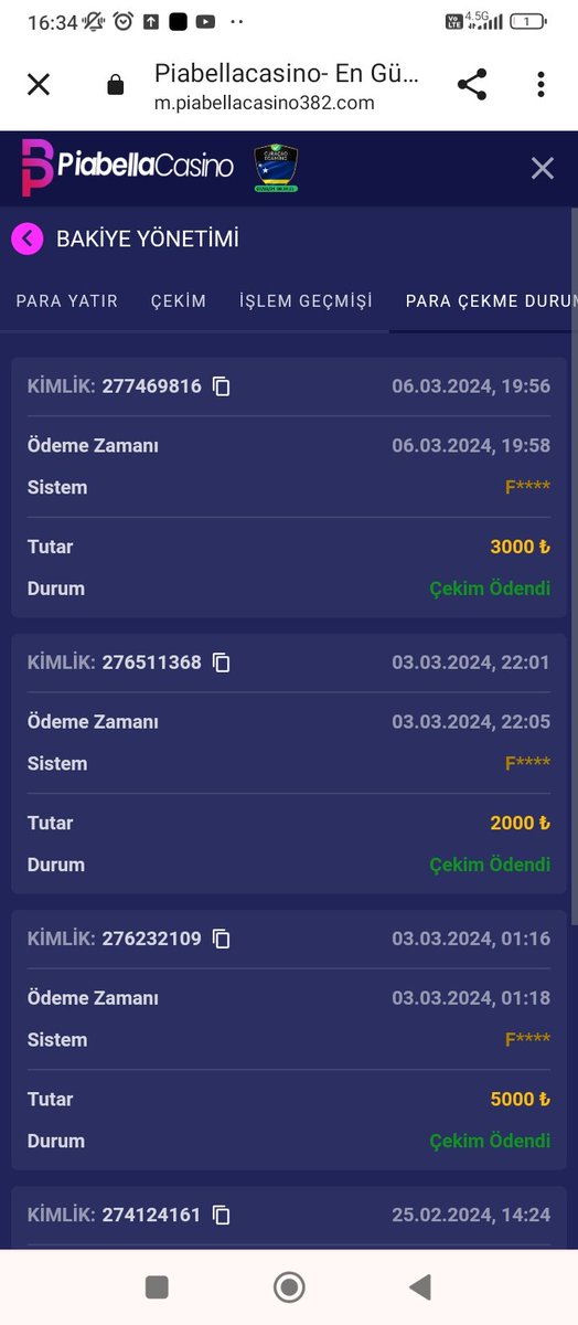 kgvarc's tweet photo. @PiaBellaTurkey hızlı ve güvenilir çekim için teşekkür ederim piabella casino. 3000 tl çekimim 2 dk da hesabımdaydı. Çekim işlemimi forumneyine adlı forumda da paylaştım. 

Kullanıcı adım y2j1903 https://t.co/sZEUdgy9sx