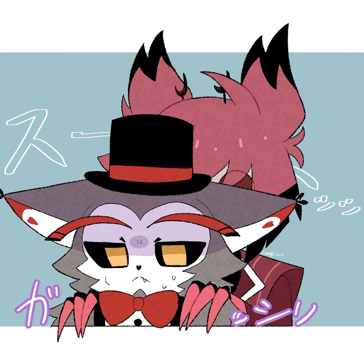 hat bowtie bow top hat furry furry male red bow  illustration images