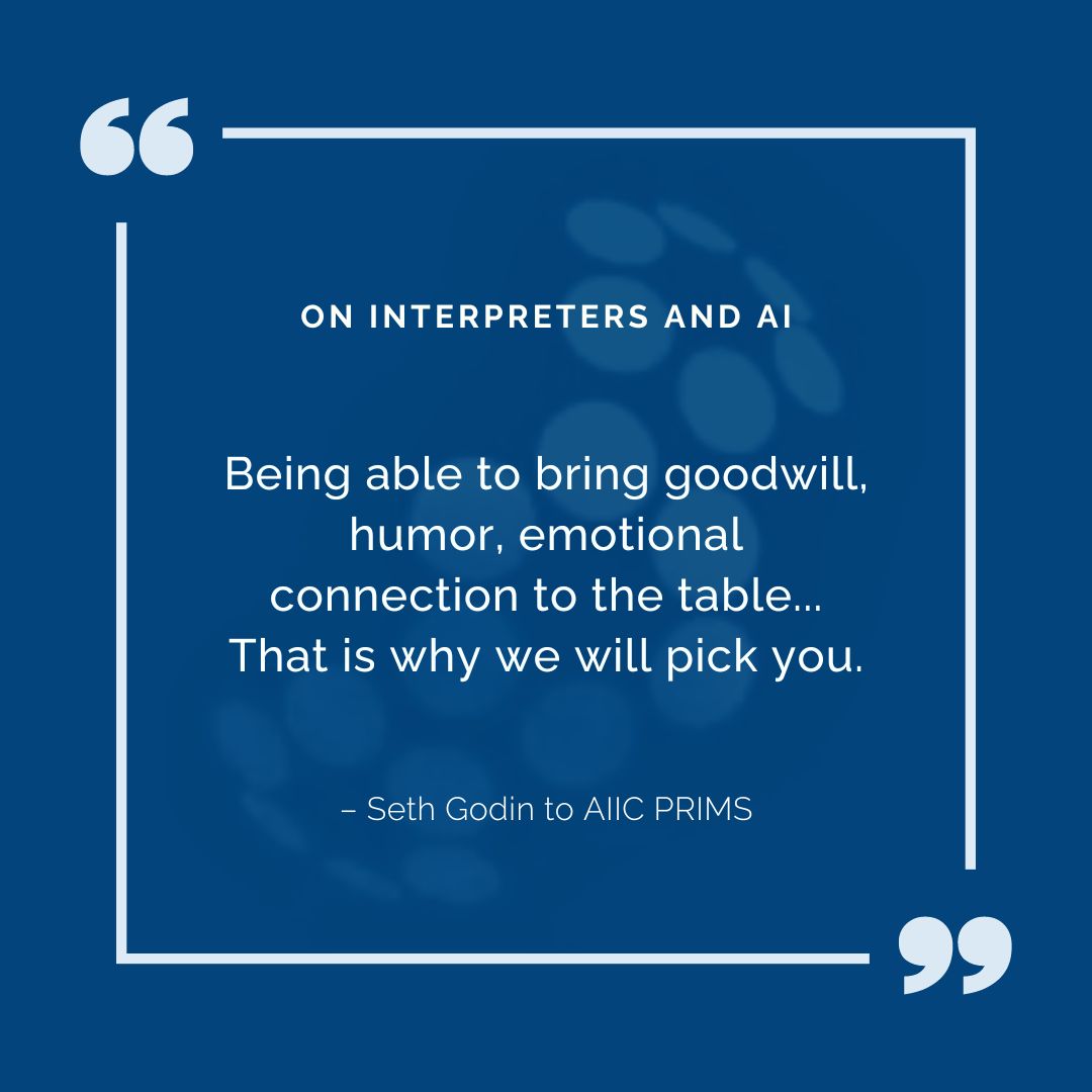 The one and only Seth Godin made history at #PRIMS Bali with a talk that motivated us to keep educating clients on the value #interpreters add.
#thatswhyAIIC #conferenceinterpreters #conferenceinterpreting