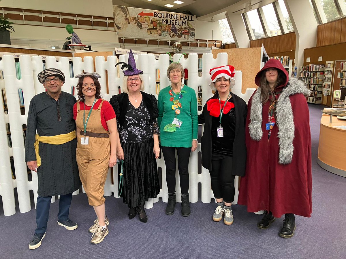 📚🎈 Happy #WorldBookDay! 🌟 What are you up to, bookworms? 🌟 Our staff at Ewell Library are dressed as beloved book characters, from Alibaba to The Wicked Witch of the West. Join us for treasure hunts, a word search, and lots of books! 📖😊 #WBD2024 #ReadMoreBooks #LibraryLove