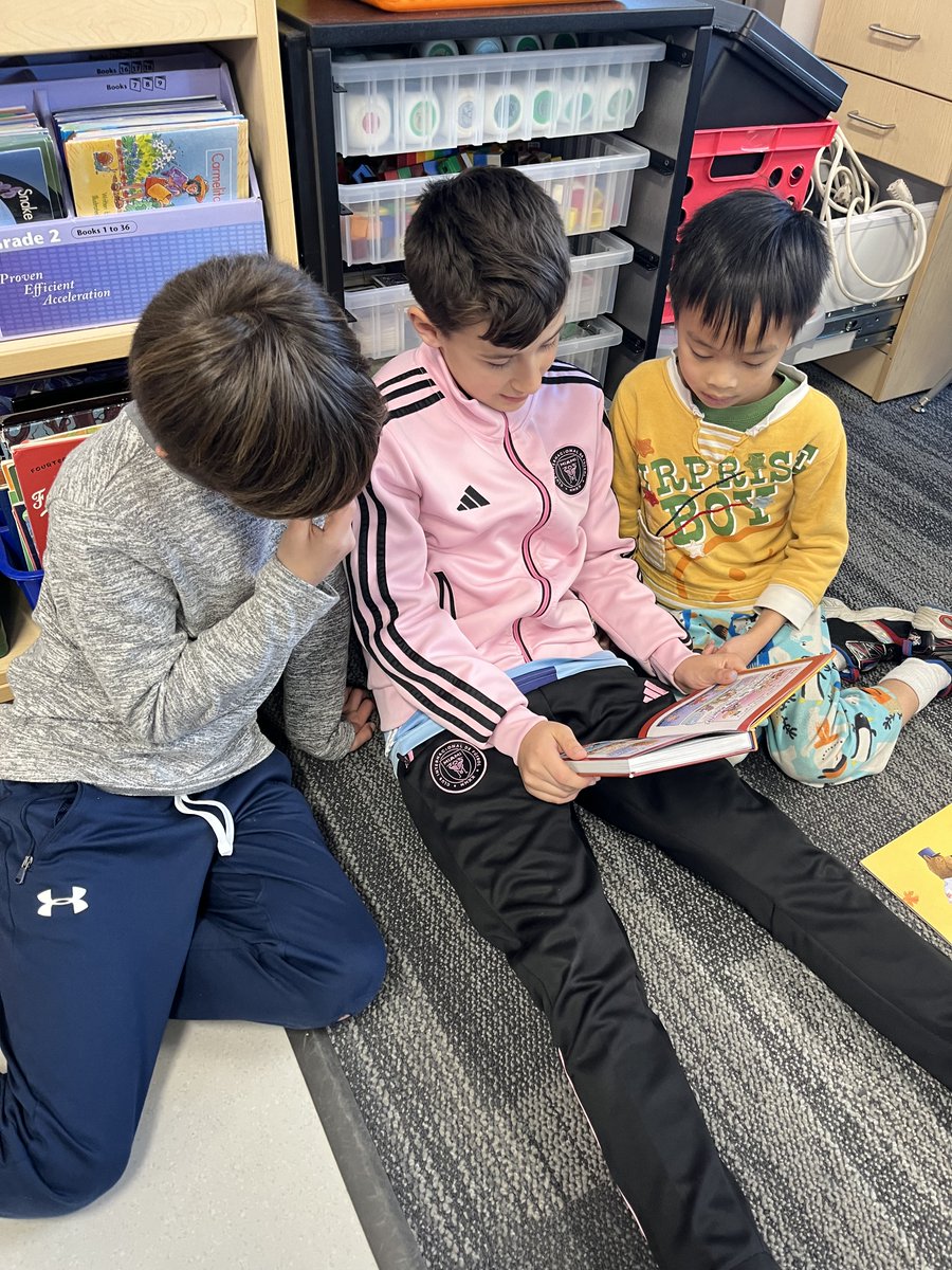 For Read Across America Week, we did buddy reading with our engineering teams!