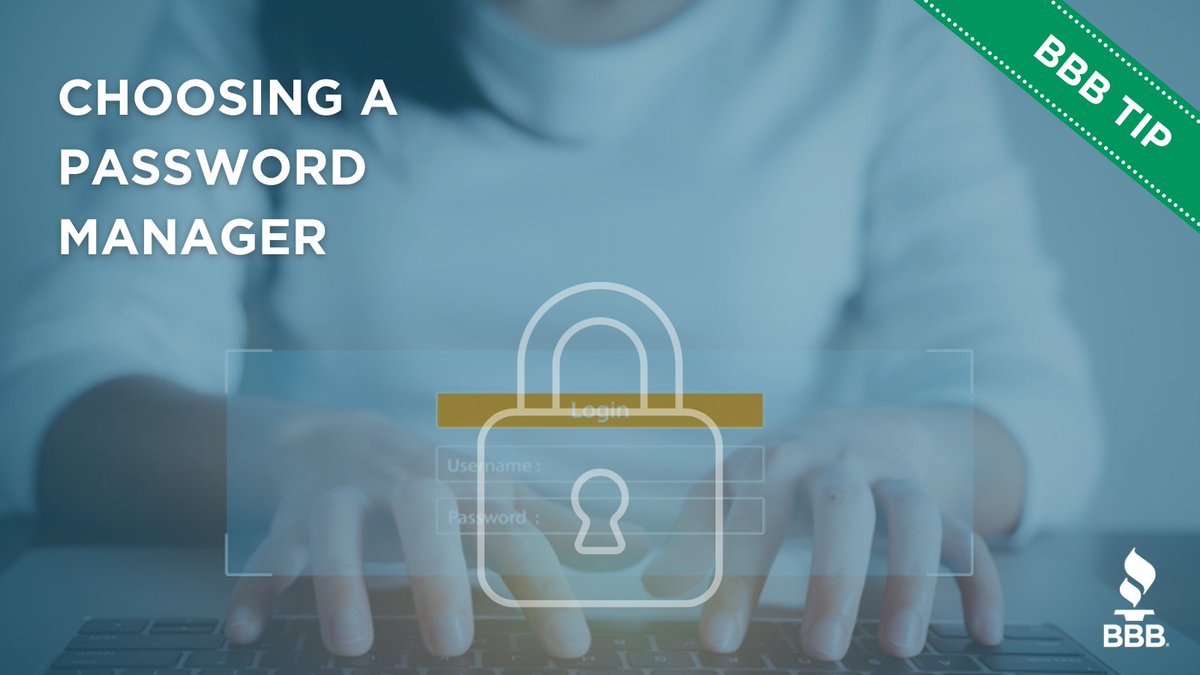 Security experts recommend creating a unique, strong password for every online account you create. But that’s easier said than done!

Find tips on choosing a password manager here: bit.ly/3V3E0HP