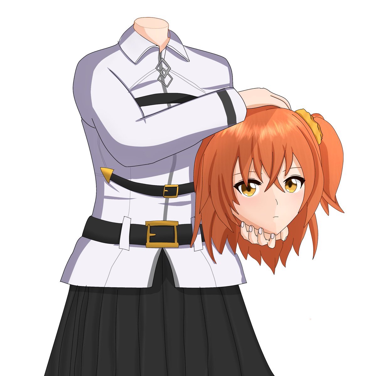 meruwana_17's tweet photo. 塗り方をちょっと変えたらいい感じになった。　ぐだ子　デュラ化 https://t.co/1qHNqdcaUN