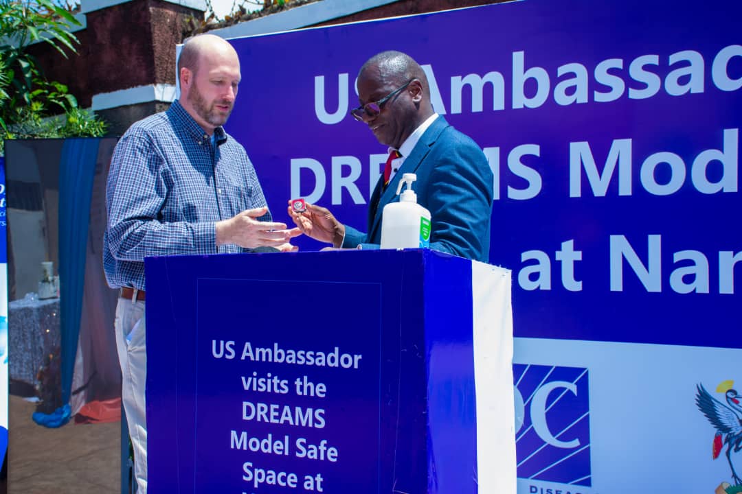 I appreciate @usmissionuganda Amb William W Popp for electing to visit the @PEPFAR supported #DREAMS safe space in Wakiso. This is an affirmation of the strong historical bond btn our institutions committed to investing in girls & women 4 accelerated progress. #IWD2024