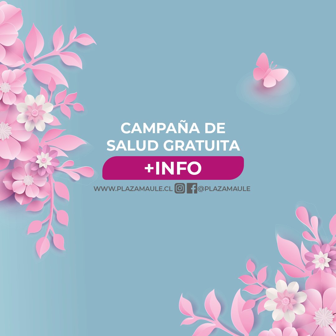 En el día de la mujer te esperamos con una Campaña de Salud Gratuita en conjunto con el CESFAM Astaburuaga. 

Recuerda, ¡Es tiempo de pensar en ti! 💖

Fecha: 08 de Marzo.
Horario: 10:00 a 19:00 Hrs.
Nivel 1 Sector Boulevard📍

#PlazaMaule #ElMejorLugar #emprender #talca #mujer