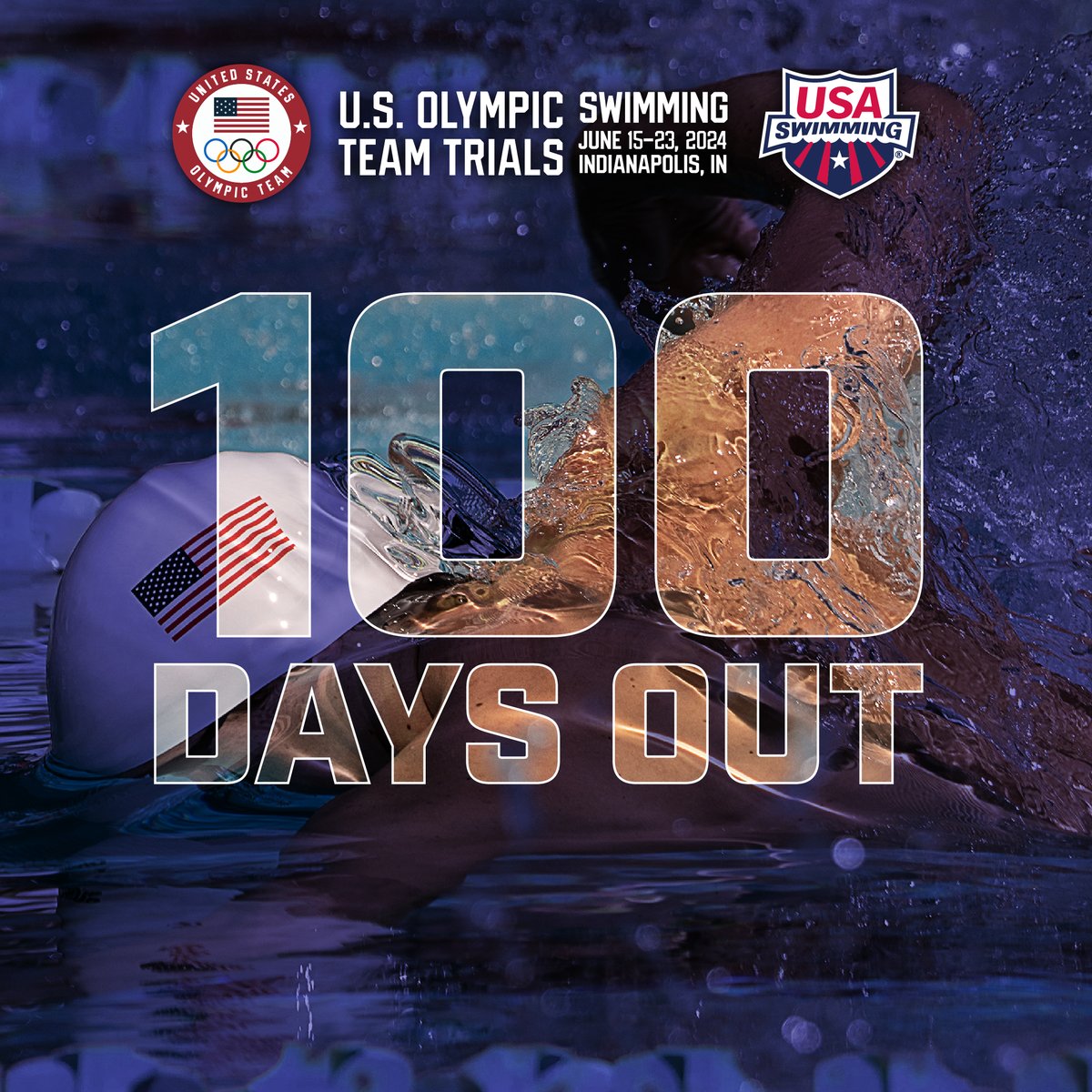 🏊🏽‍♂️  We are just 100 days away from the start of the 2024 U.S Olympic Team Trials – Swimming! This historic event in <a href="/LucasOilStadium/">Lucas Oil Stadium</a> is something you don’t want to miss. 

🎟 Get your single-session tickets now and join me downtown in June! bit.ly/48x170s
#SwimTrials24