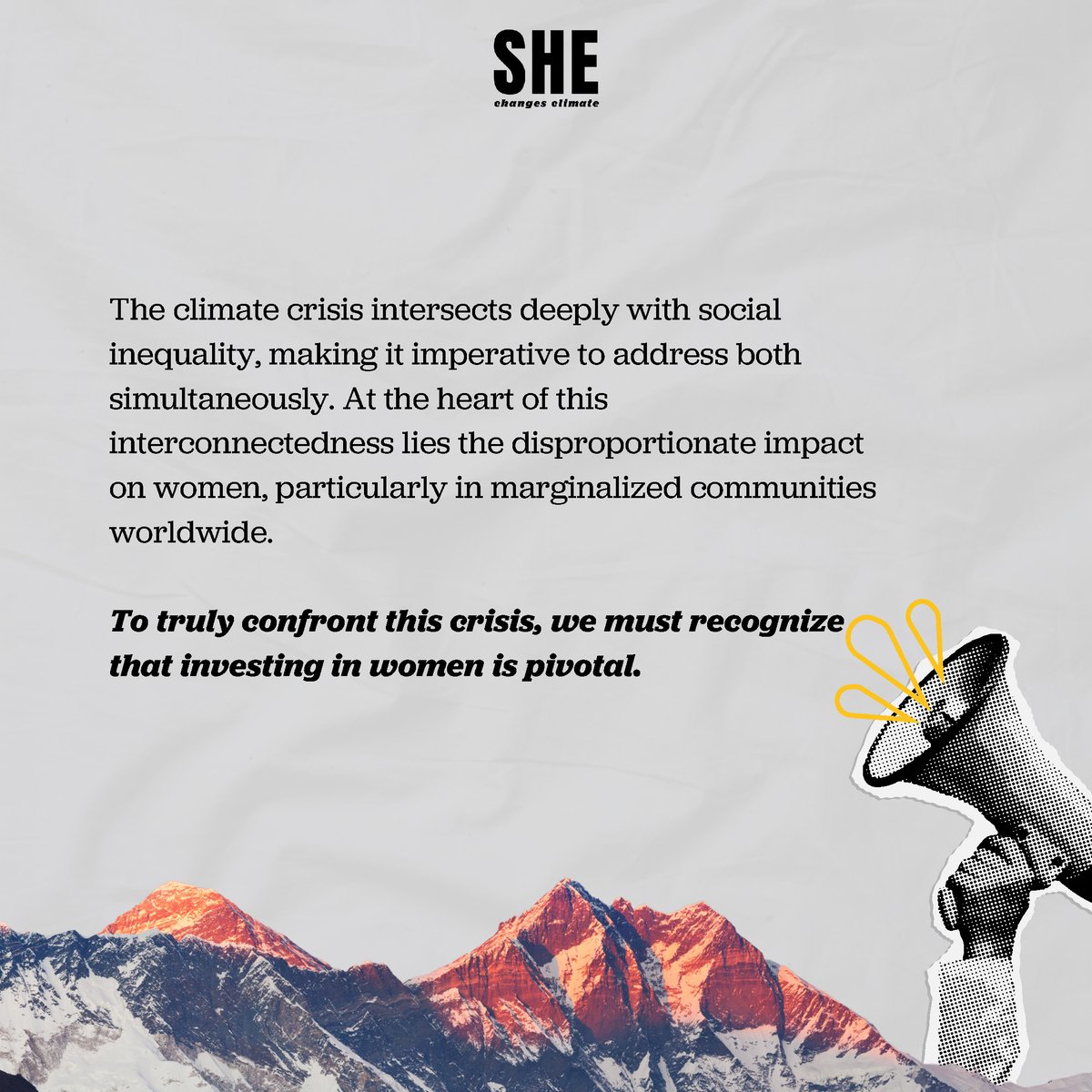Forster_Comms's tweet image. Investing in women is crucial for a sustainable future. By providing women with access to education, healthcare, and economic opportunities, we lay the groundwork for robust climate action.

#InvestInWomen #SHEChangesClimate @sheclimate #IWD2024