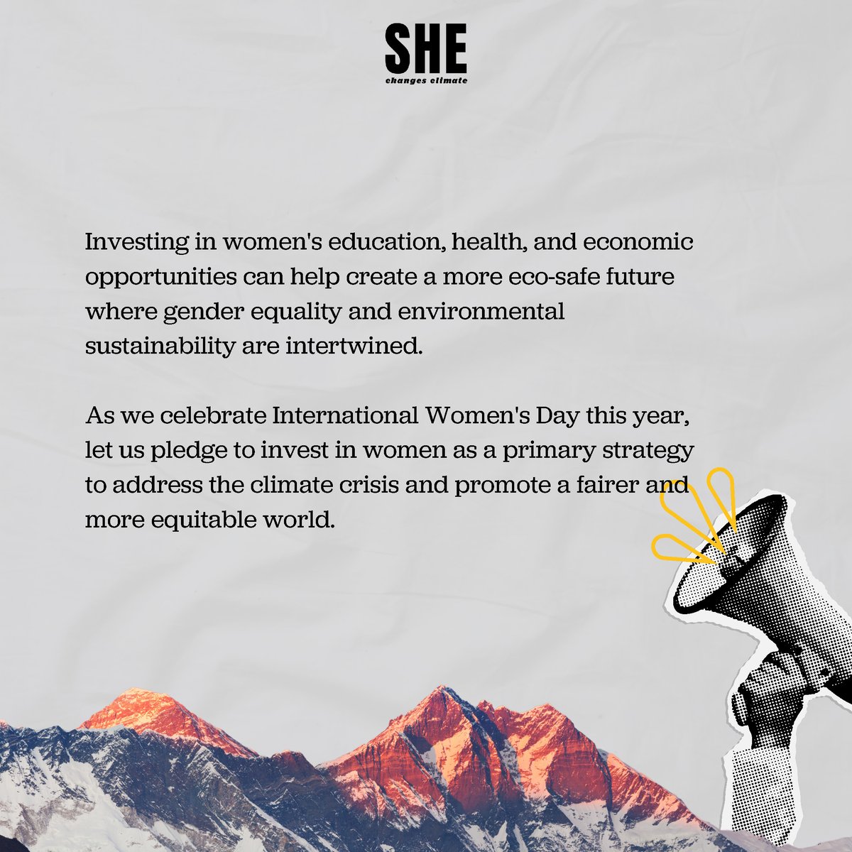 Forster_Comms's tweet image. Investing in women is crucial for a sustainable future. By providing women with access to education, healthcare, and economic opportunities, we lay the groundwork for robust climate action.

#InvestInWomen #SHEChangesClimate @sheclimate #IWD2024