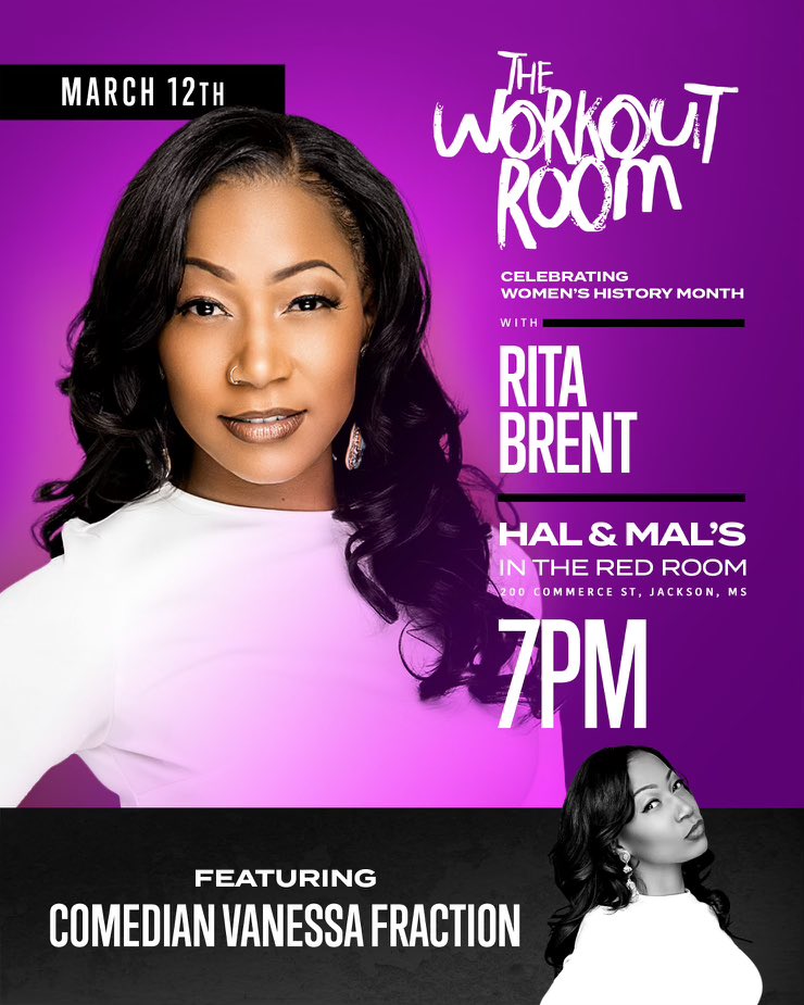 Up next at the Workout Room on 3/12— Comedian & actress, Vanessa Fraction! 

- Co-host on the Nappy Boy Radio Podcast hosted by Tpain
- Seen in “Praise This” (Peacock) 
-Def Comedy Jam VET
-Appeared in “Barber Shop 2

seetickets.us/event/The-Work… #retweet #workoutroomjxn