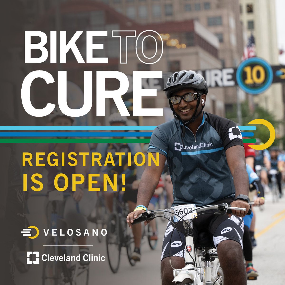 Registration for VeloSano Bike to Cure 2024 is open! Ride with us in downtown Cleveland on September 7. From 6 miles to 100 miles, there is a ride for everyone! 100% of the dollars you raise support lifesaving cancer research at @cleclinic. bit.ly/3uZD9NE #VeloSano