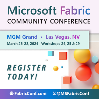 Join me at the first annual #MicrosoftFabric Community Conference in Las Vegas later this month. I'm leading a full day workshop covering Fabric end to end. 

Microsoft Fabric in a Day: A Technical Overview 

fabricconf.com/#!/workshop/Mi…

#FabCon <a href="/MSFabricconf/">Microsoft Fabric Community Conference - 2025</a>
