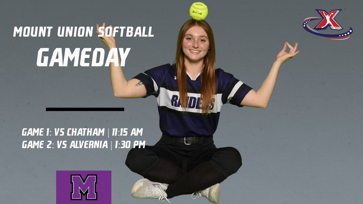GAMEDAY!! The Raiders continue their Florida trip today with games against Chatham and Alvernia!! 

📍: Kissimmee, Fla. 
🕑: 11:15 AM and 1:30 PM
📺: flosoftball.com/signup?redirec…
📊: athletics.mountunion.edu/sidearmstats/s…

#GoMountGo
