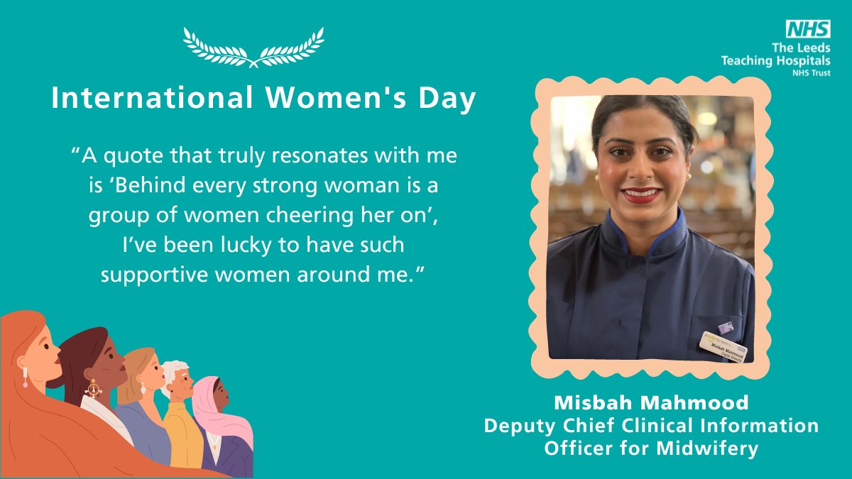 Celebrating #InternationalWomensDay with @Misbah024, our Deputy CCIO for Midwifery at @LeedsHospitals. Her journey exemplifies resilience, advocacy, and empowerment.⭐️Read more about her insights and experiences: leedsth.nhs.uk/about-us/news-…