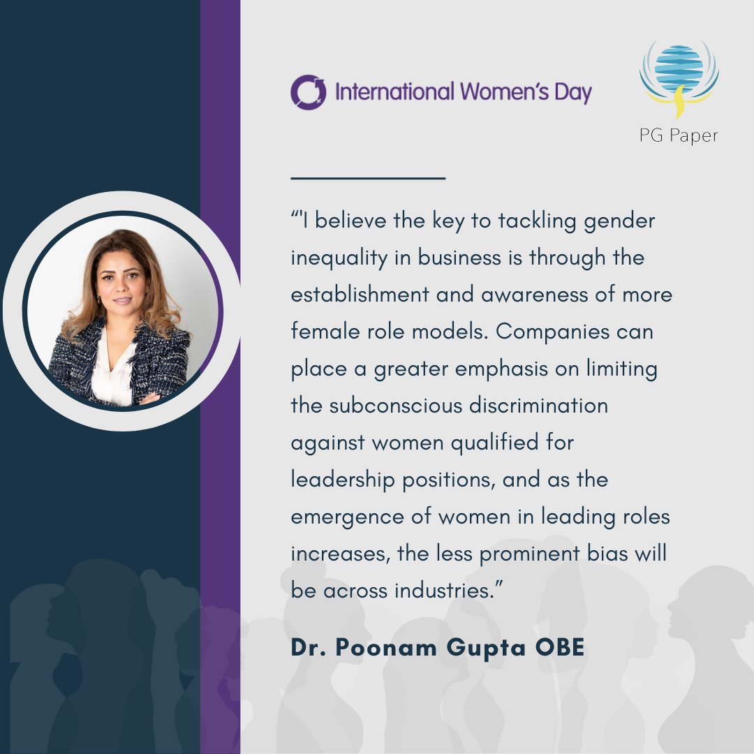 Tomorrow celebrates #InternationalWomensDay🫶 To celebrate the theme of #Inclusion, we asked our CEO, @PoonamOBE, to share her thoughts on how how businesses can act to improve opportunities for women in business. Collectively, let's create a more inclusive world for women.