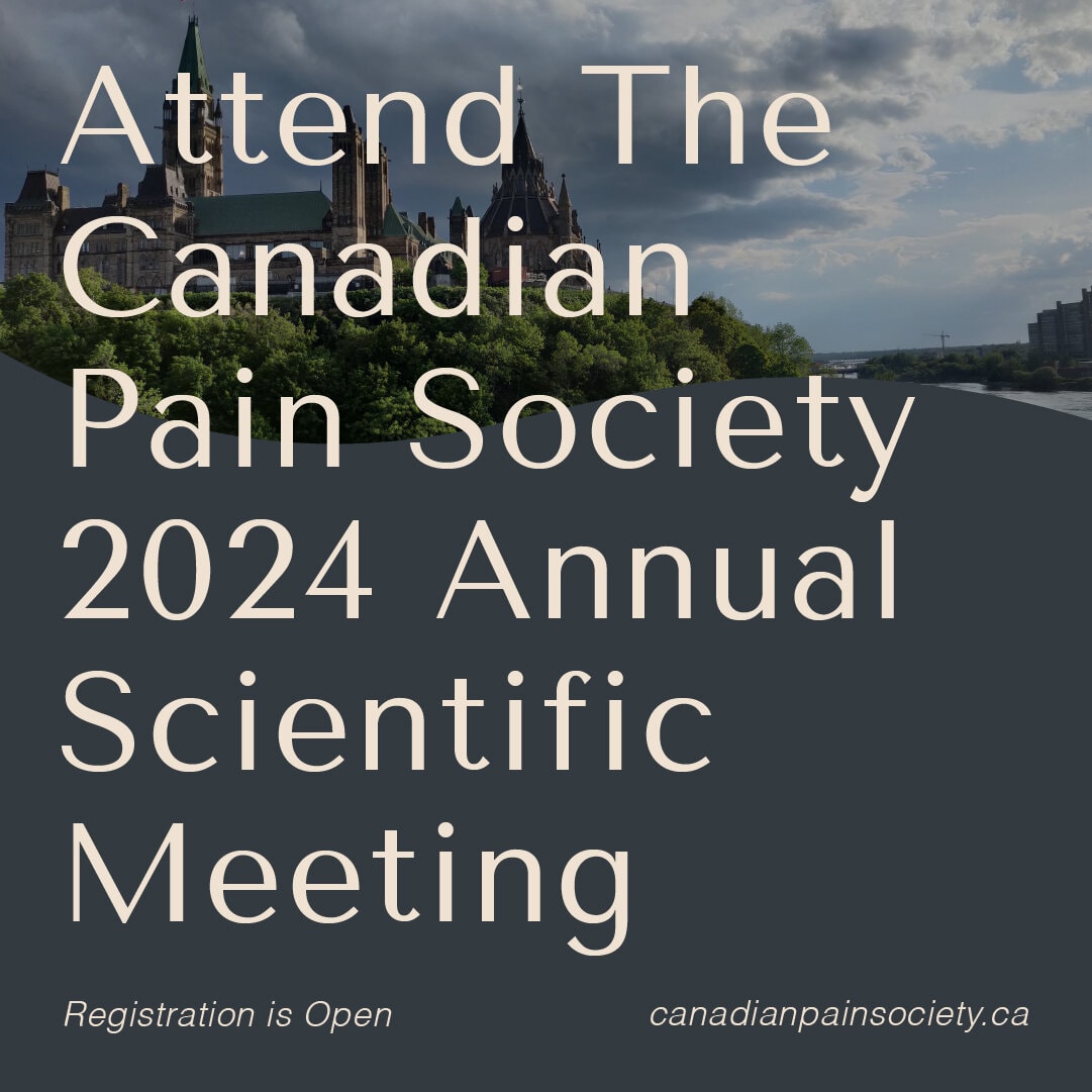 Register for the #CanadianPainSociety Annual Scientific Meeting! Explore pain-related topics through presentations, round table discussions, and workshops. Trainees, register with an early bird discount before March 10. bit.ly/3OURSAe ??#CanadianPain24