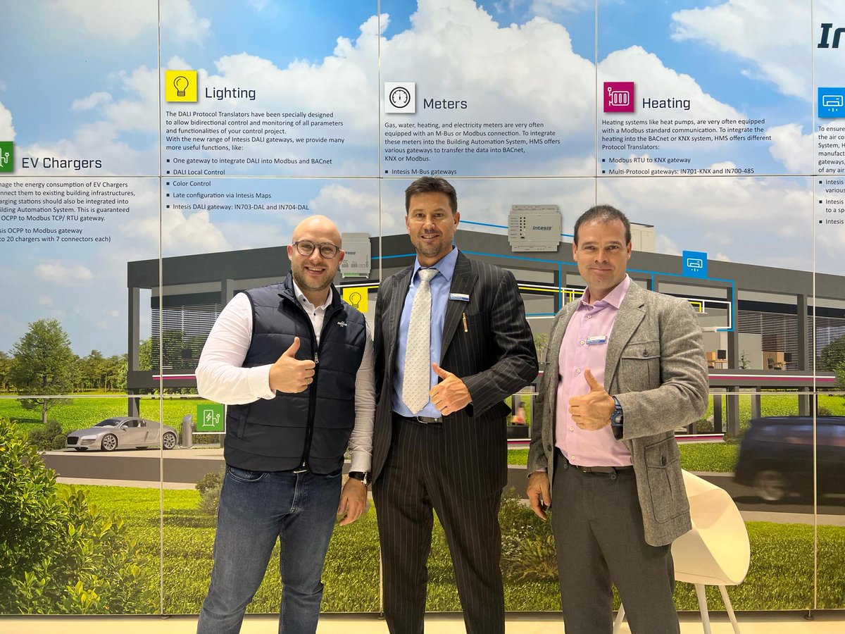 Futurasmus_GmbH's tweet photo. Top-Marke für Automatisierungs-Gateways. und HVAC-Steuerung ➡️ Intesis (HMS-Gruppe)
Spezialisten für Protokollübersetzer: #knx #dali #modbus #bacnet #ascii. Jetzt auch DALI 2 auf Modbus oder BACnet.
Gateways für die AC-Integration.
#dali2 #inthesis #hms #futurasmus #lb24 https://t.co/0UERNKBfqi