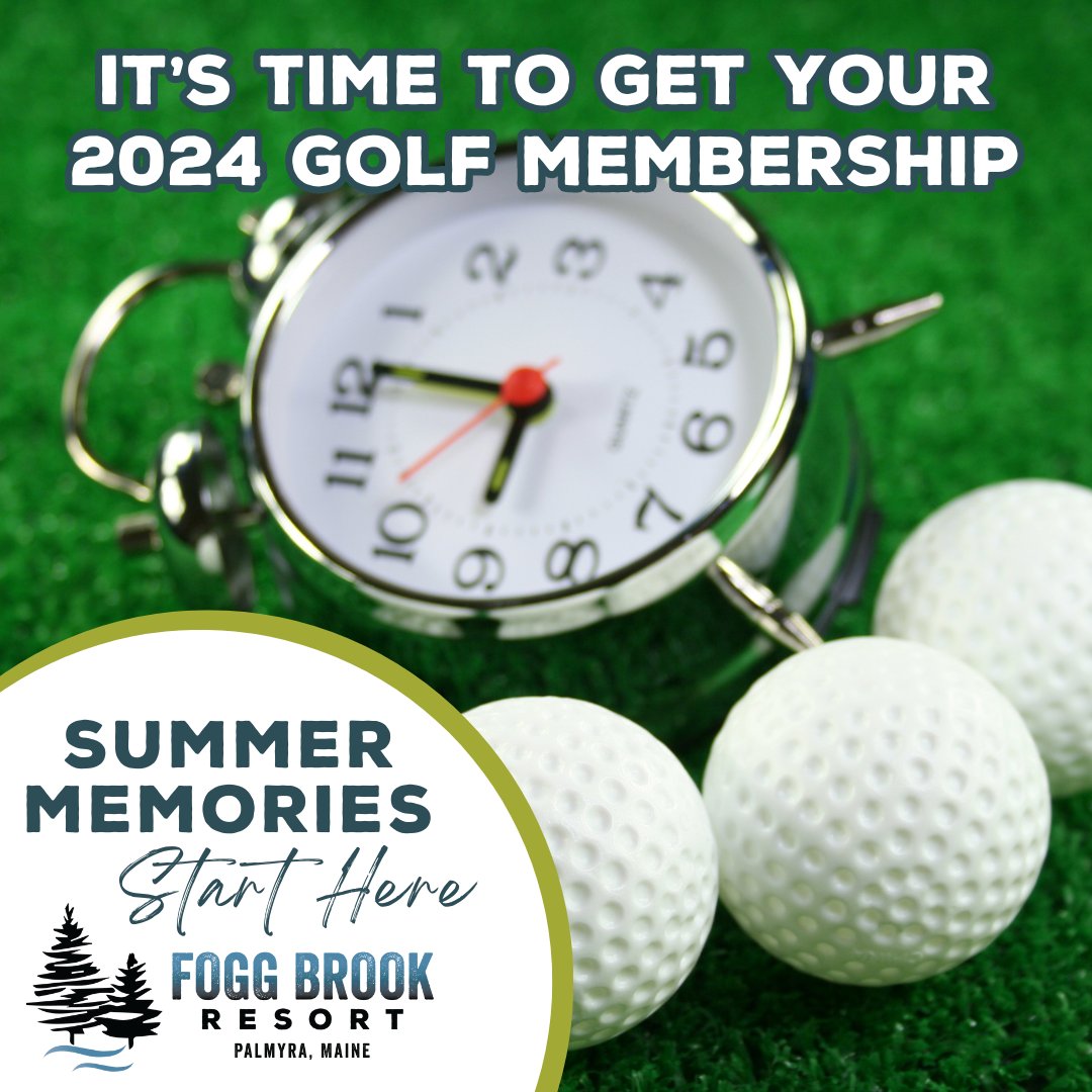 🏌️‍♀️⏰ Time's ticking! Don't miss out on the ultimate golf experience this year. Get your membership now and maximize your playtime on the course. Let's make it a season to remember! ⛳️🌟 #GolfMembership #PlayMoreGolf foggbrookresort.com/membership/