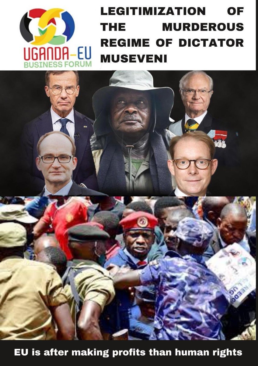 The #EU as signatory of international conventions like the #UniversalDeclaration of #HRights, International Covenant on #Civil #Economic #PoliticalRights & #UN Guiding Principles on #BIZ&HRights, shouldn’t do biz with #UG bse of the HRights violations! #SanctionM7 #CancelDForum