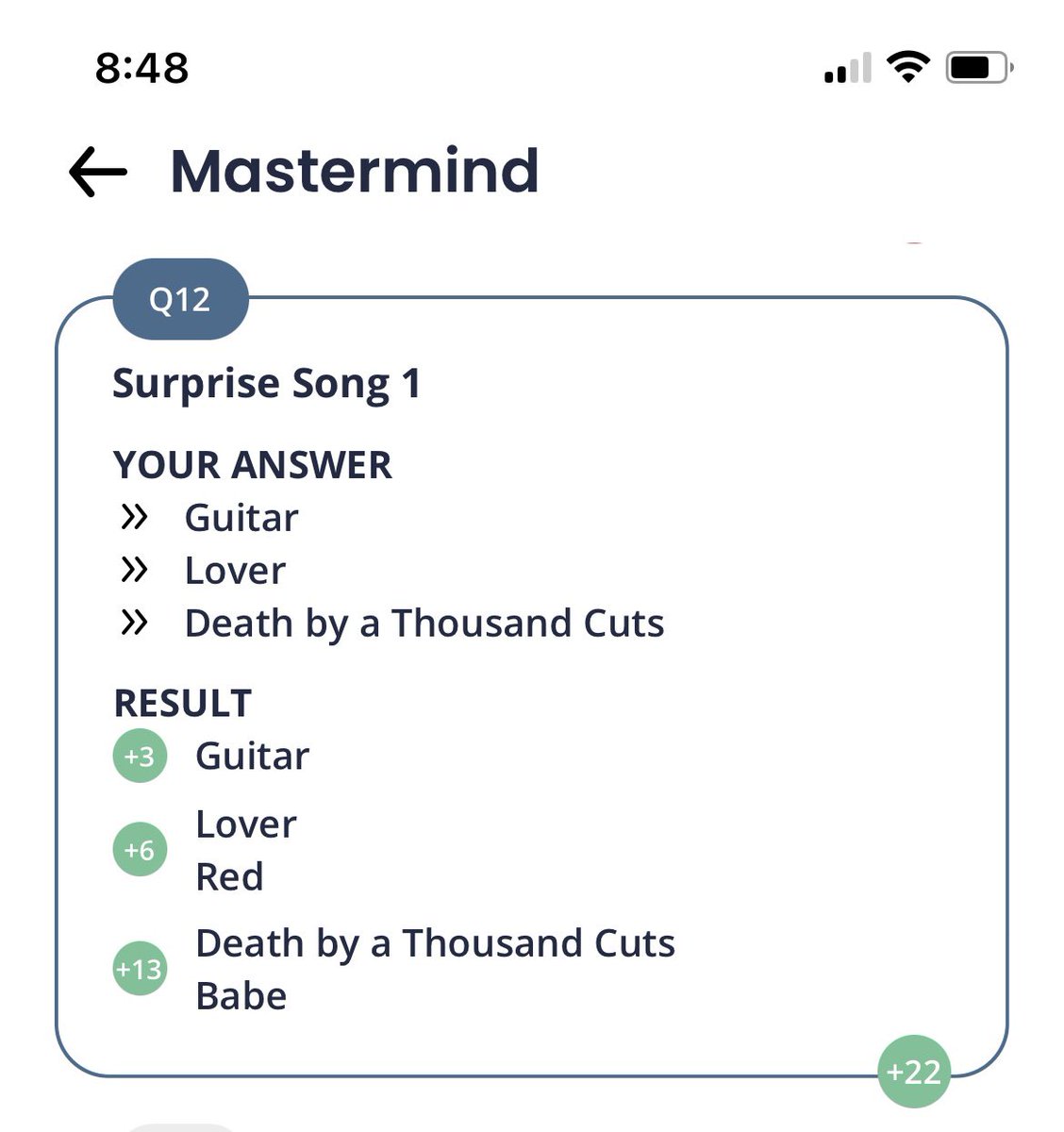 Nothing like the thrill of a right surprise song guess 🙌🏼 <a href="/swiftalert_13/">Swift Alert</a>