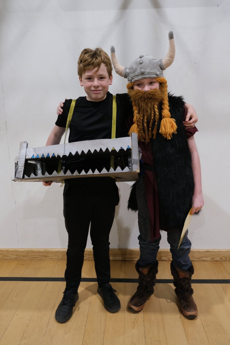 Inspired fantasy offerings from two of our lads on #WorldBookDay2024 with a ravenous city straight out of @philipreeve1 's mighty Mortal Engines and Tolkienesque dwarf from Lord Of The Rings!