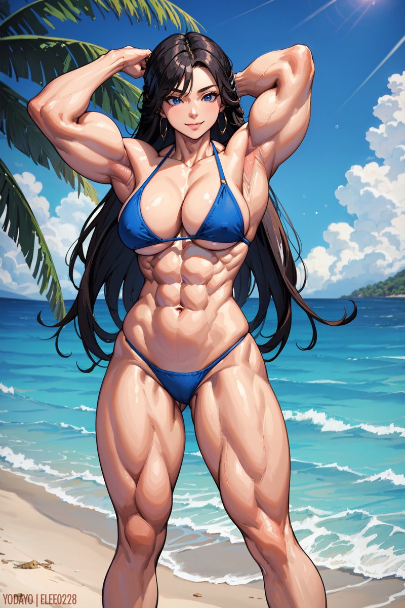Muscle Girl by Yodayo #musclegirl