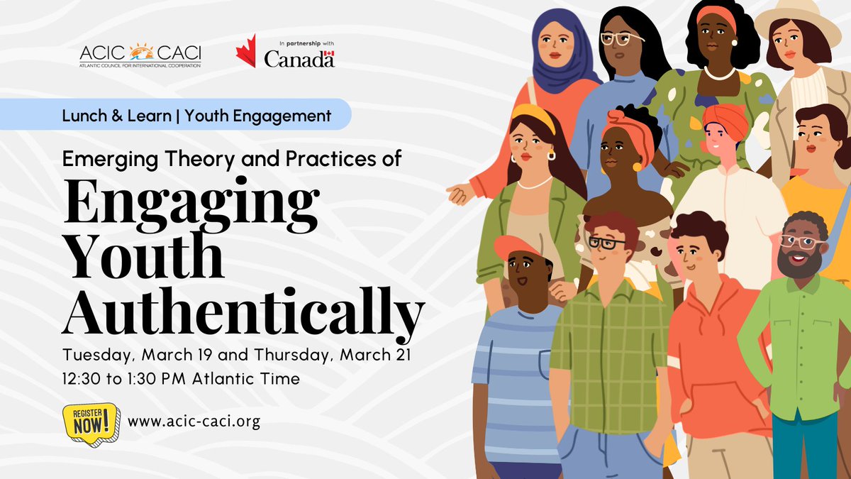 Interested in exploring what contributes to authentic and safe participation and engagement of youth, especially young women and young leaders? Join us for our Lunch & Learn series on March 19th and 21st. Learn more and register at ow.ly/9v5N50QNwTK